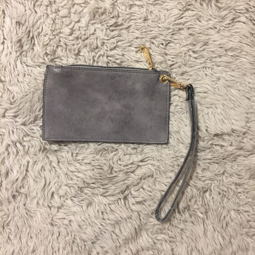 Dasein Gray Pouch Wristlet